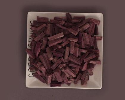 Batata púrpura liofilizada